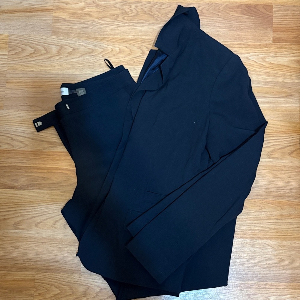 Calvin Klein Women's Dark Navy Blazer Pant Set